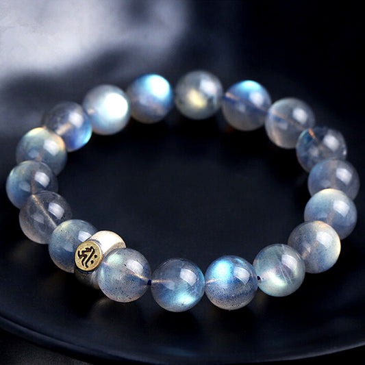 Presence Guardian Moonstone Mala Bracelet